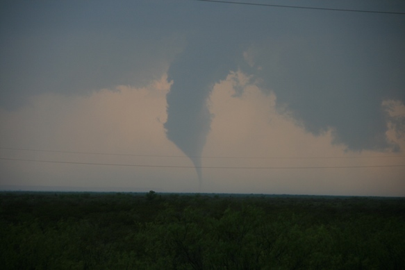 Image of the tornado at 7:02 pm CDT from Sheriff's Deputy Braydon Moore