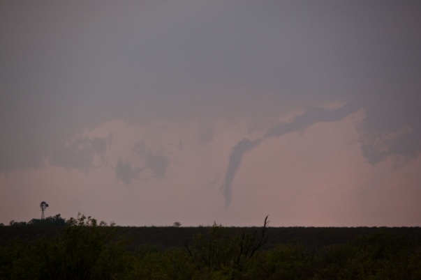 Image of the dissipating tornado aT 7:06 PM CDT from Mike Hardiman