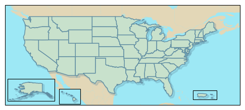 Image Map of The United States