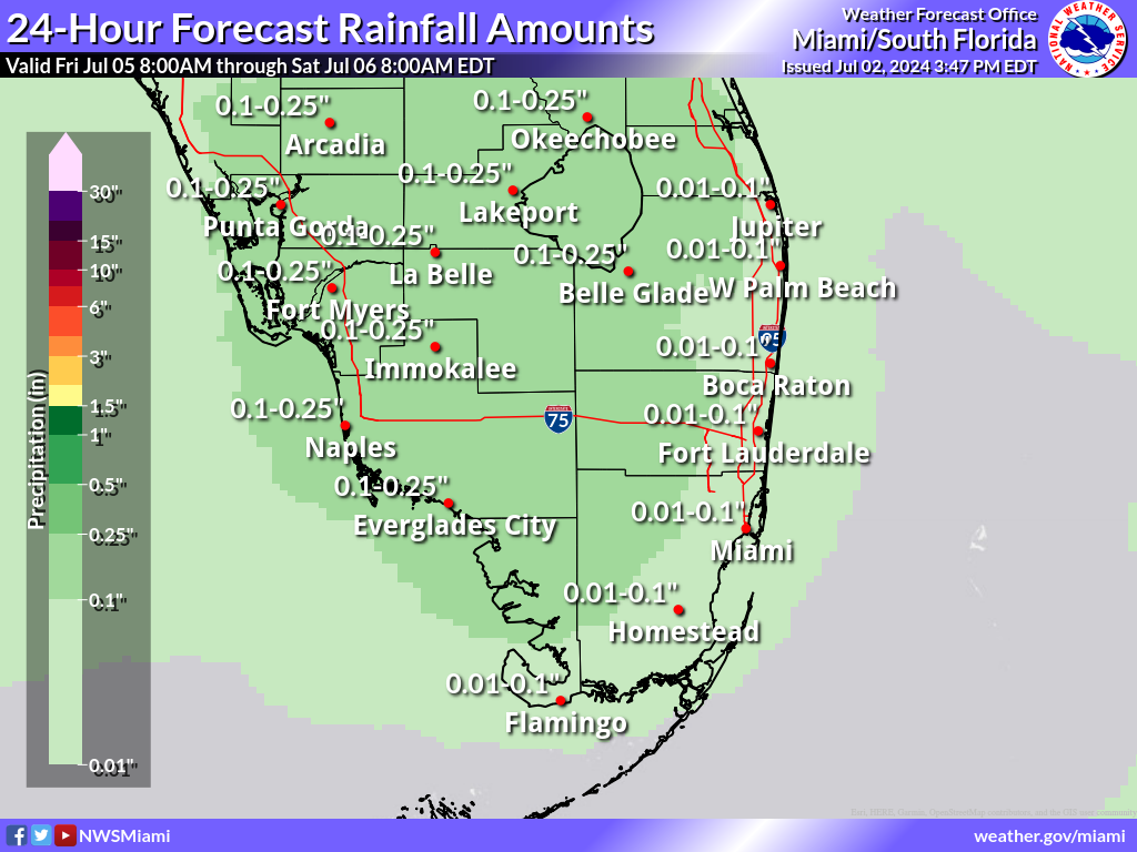 Expected Rainfall for Day 4