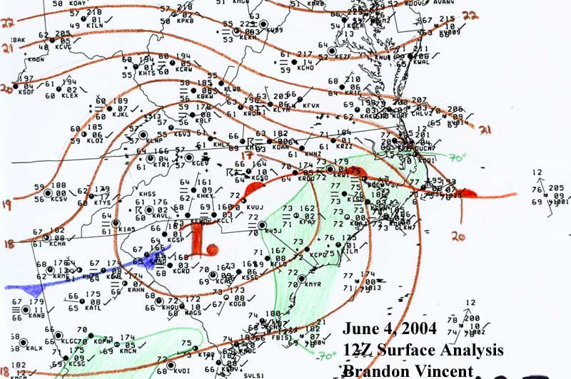 12Z Surface Analysis - Click to Enlarge