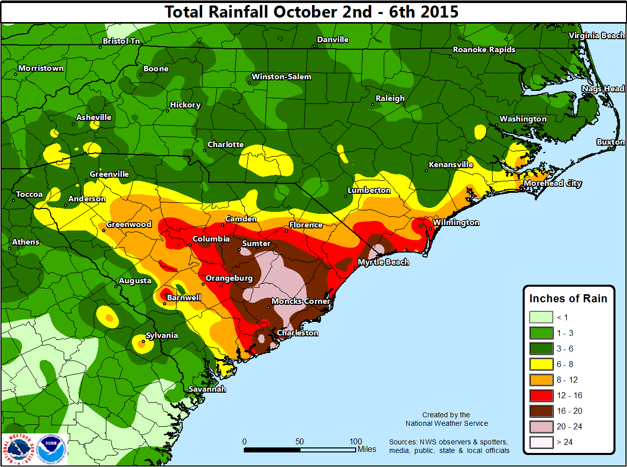 Prolonged Coastal Flood/Heavy Rainfall Event, October 25, 2015