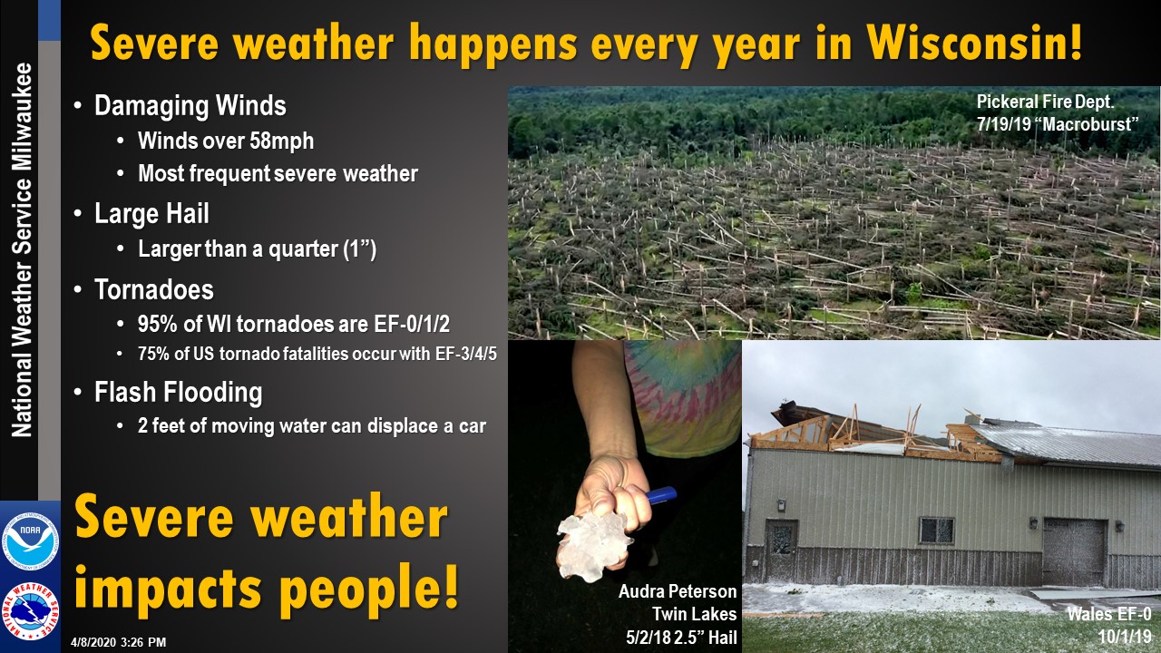 Severe weather happens every year in Wisconsin!