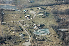 Aerial Photo of Tornado Damage Near 301st Ave and 49th St