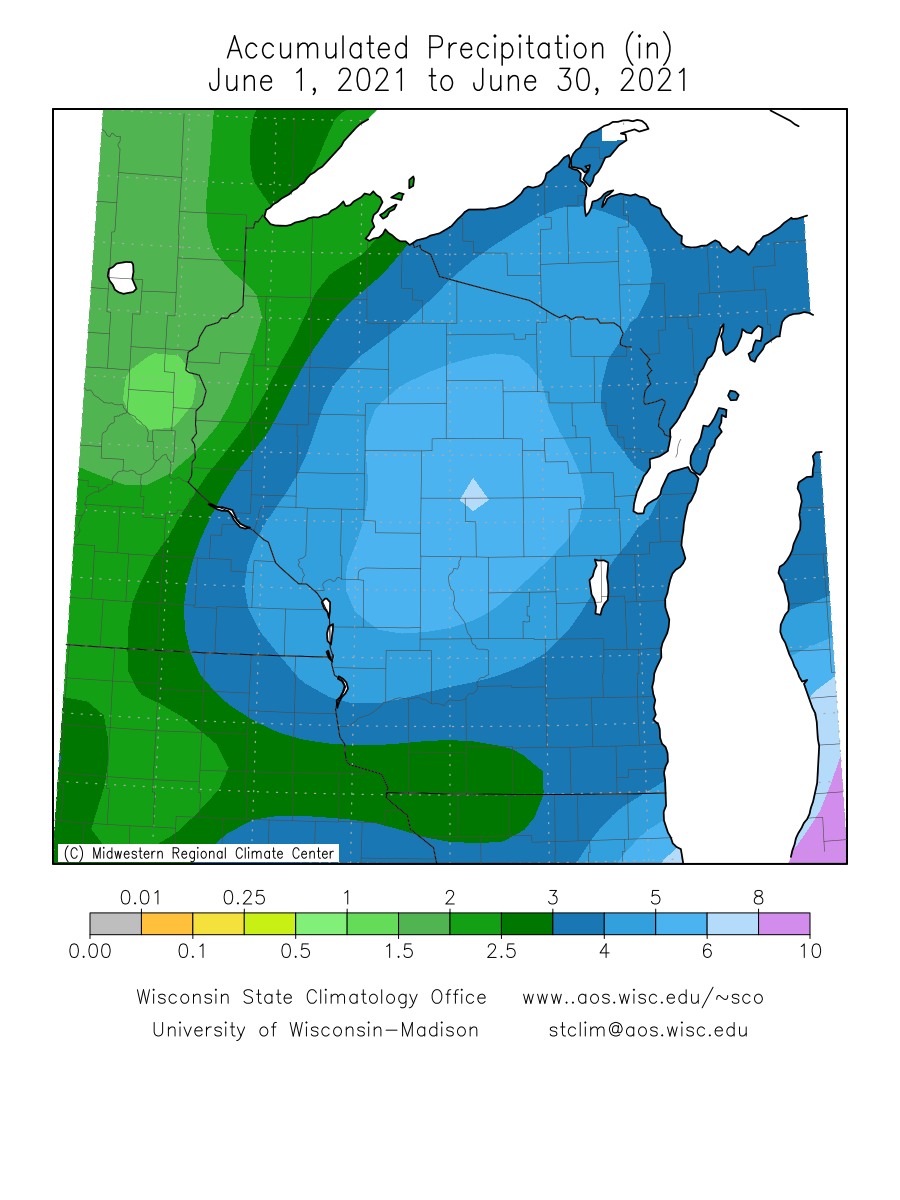 Latest Drought Information for Wisconsin...Updated July 15th