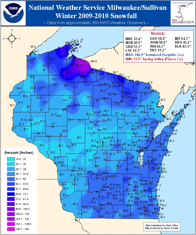 Wisconsin Weather Forecast Map Winter Weather Info