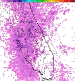 Climo Lightning Density 8pm to 2am