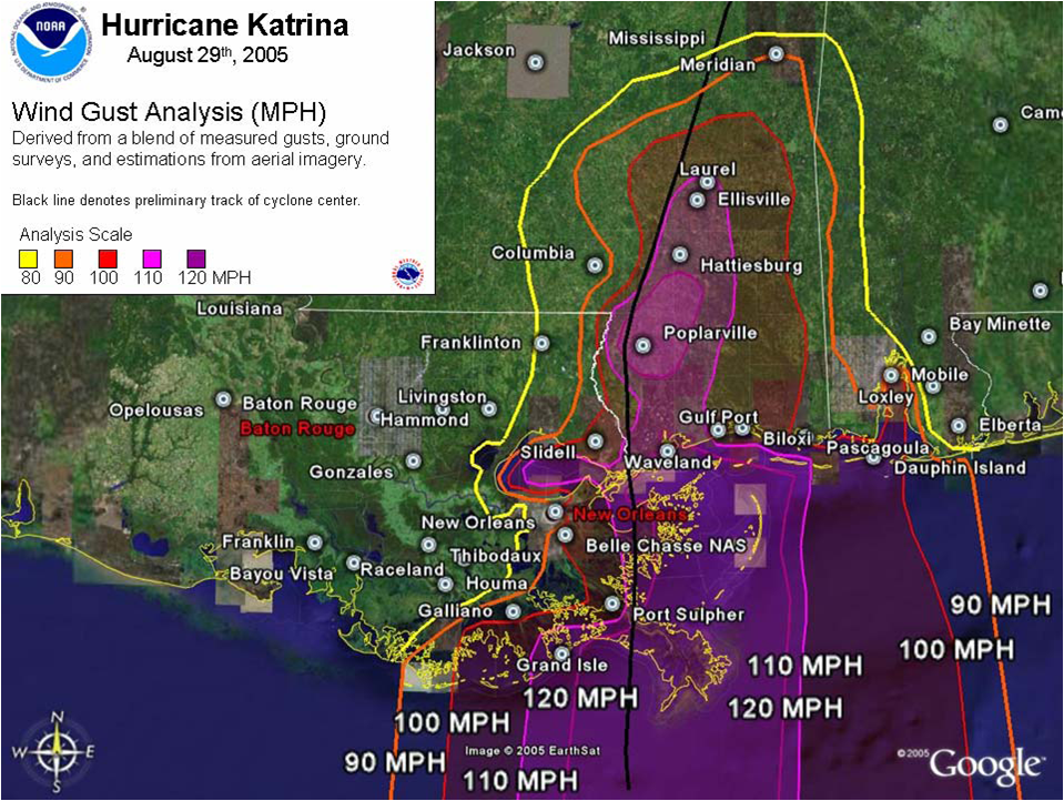 20+ Hurricane Katrina Storm Surge Map Pictures