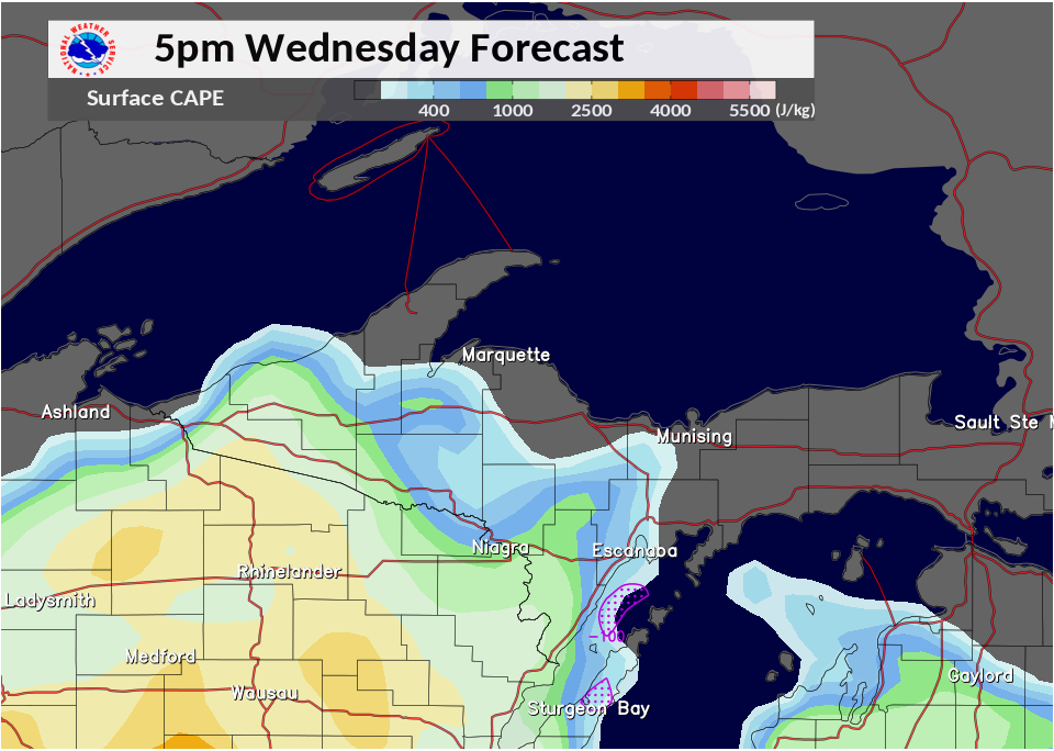 RAP Surface CAPE/CIN