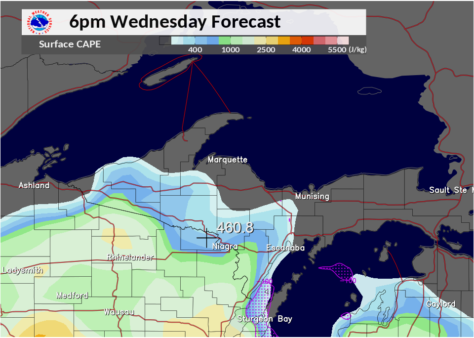 RAP Surface CAPE/CIN