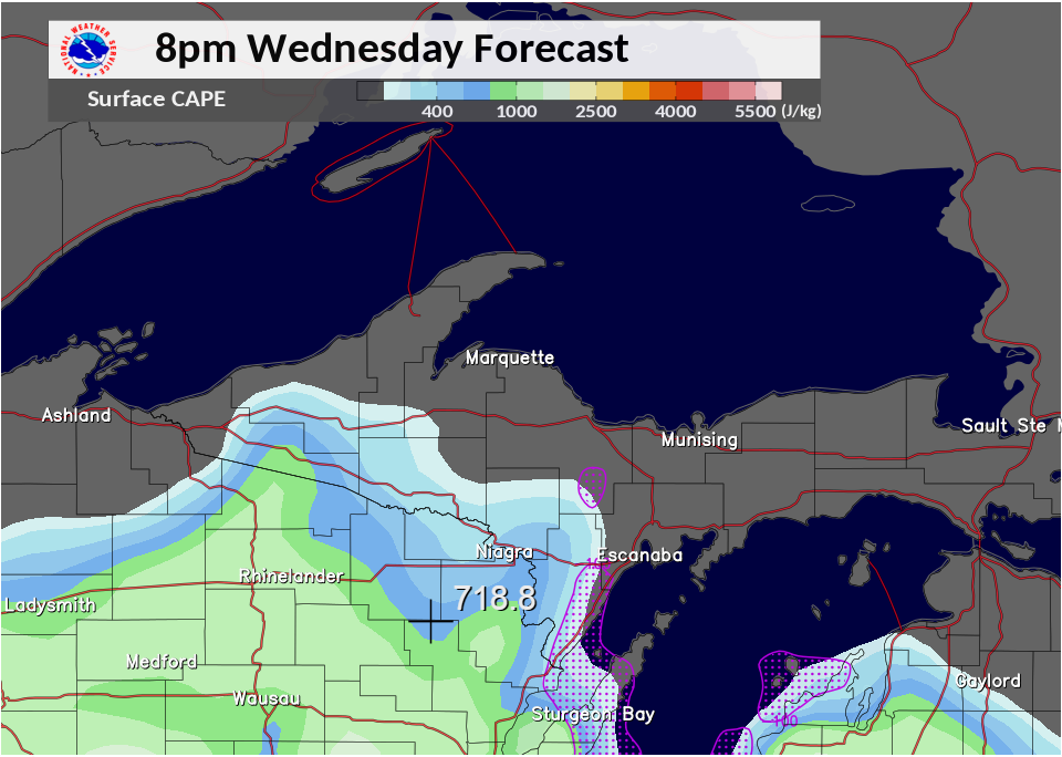 RAP Surface CAPE/CIN