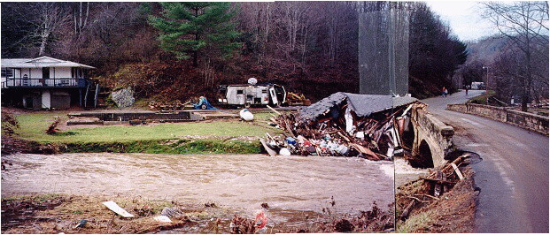 Damage done by Doe River on January 7-8, 1998 image