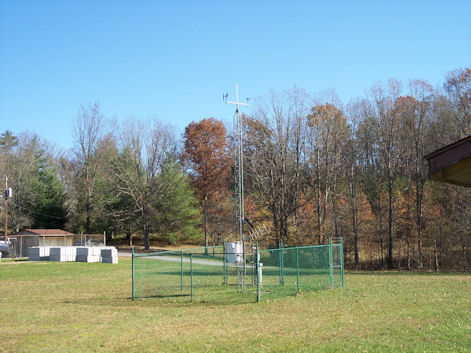 View of the Big South Fork RAWS site looking east