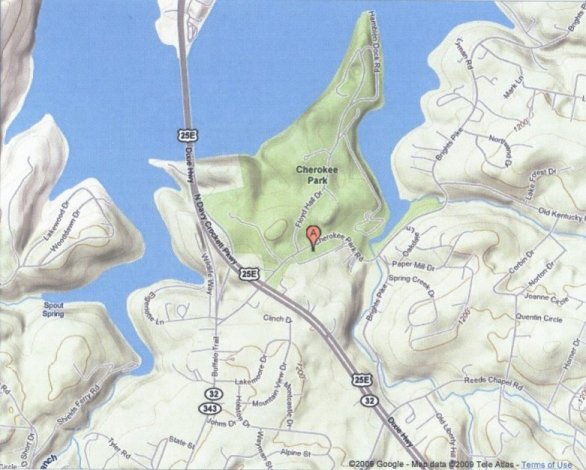 Topographical map of the Hamblen RAWS site