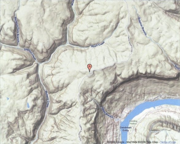 Topographical map of the Prentice Cooper RAWS site