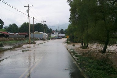 Looking south, just south of Highway 107, on Horse Creek in southeast Greene County