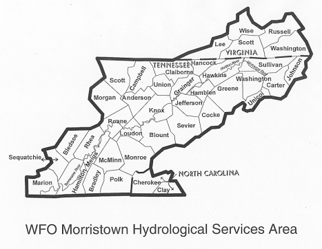 Hydrological Services Area of WFO Morristown
