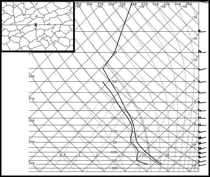 RUC40 sounding on 25 April 2006 at 22 UTC in southern Scott County