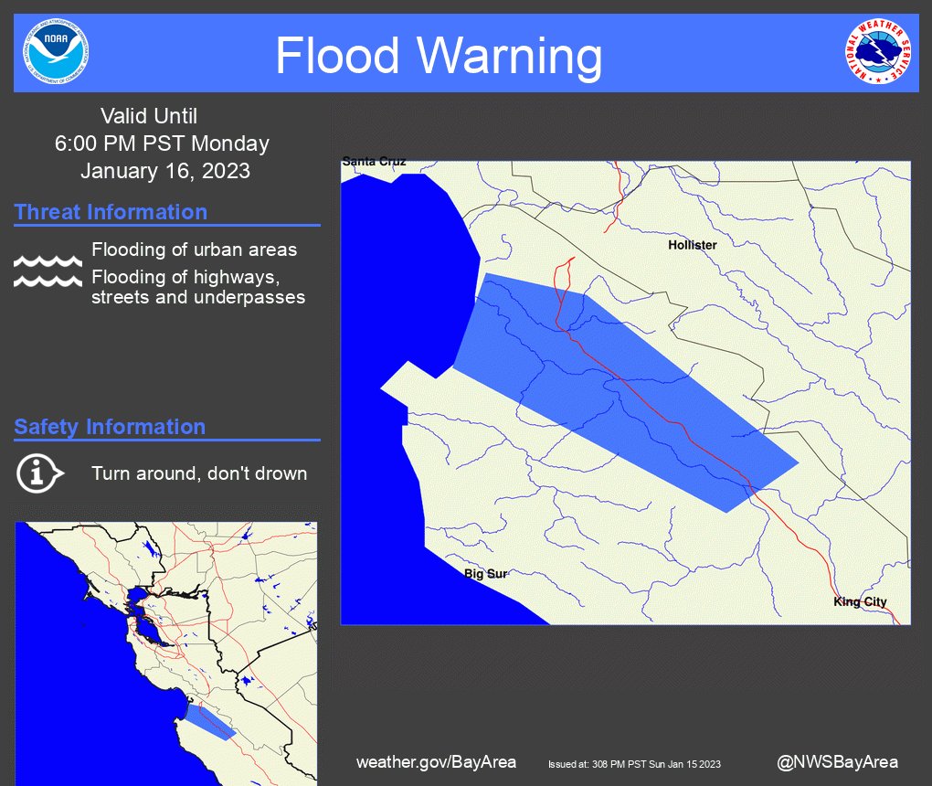 Salinas River Flood Warning