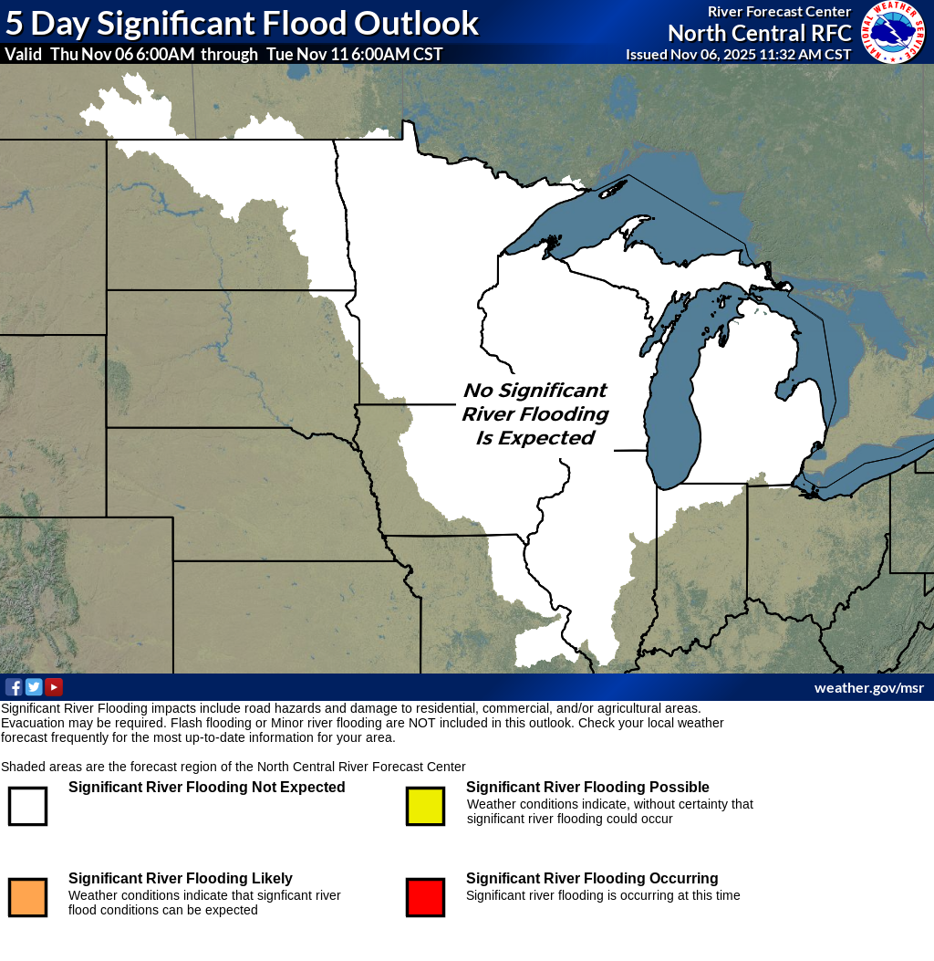 NCRFC Significant Flood Potential image