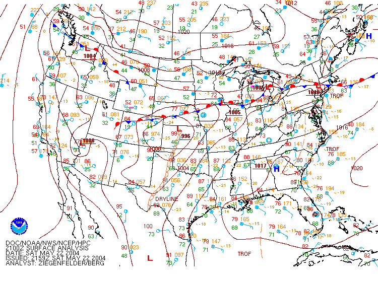 21z surface analysis