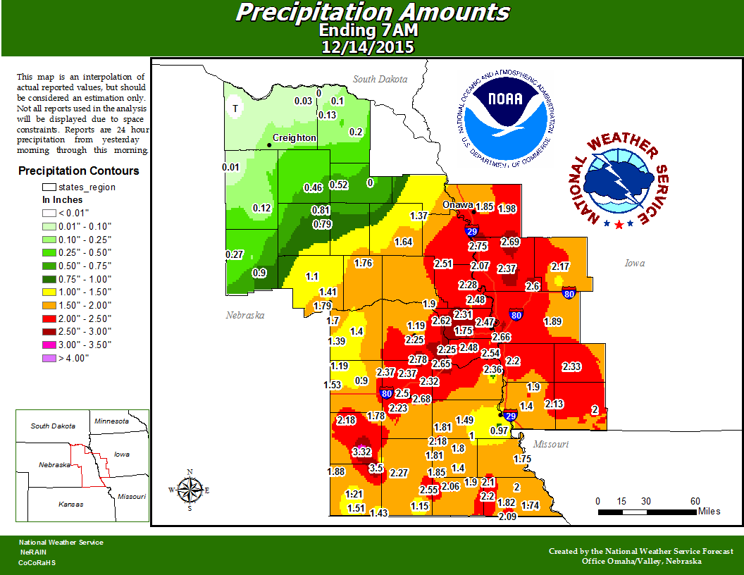 24 Hour Precipitation Ending 7 am 12/14/15