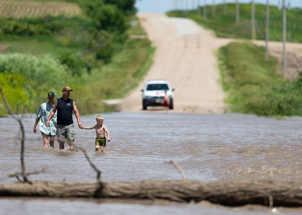 Flooding near McCool Junction, NE