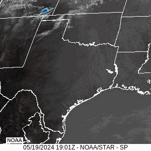 Regional Clean Longwave Infrared Satellite Loop from 2:01 pm CDT on May 19, 2024 to 4:31 am CDT on May 20, 2024
