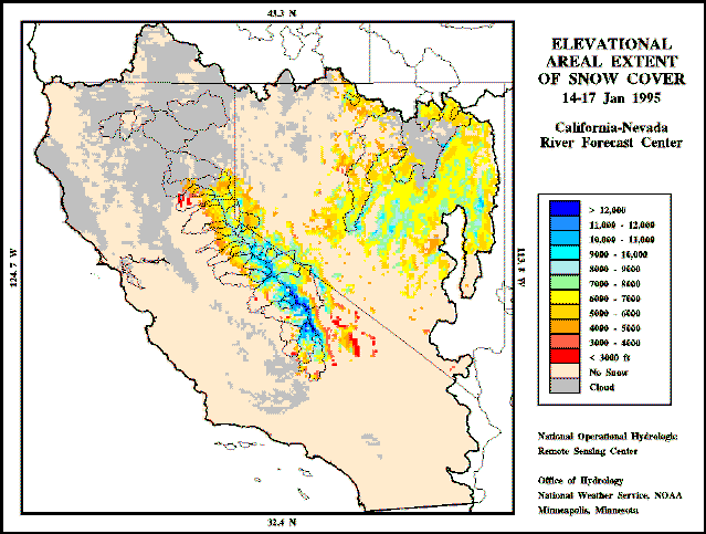 Distributionof observedsnow