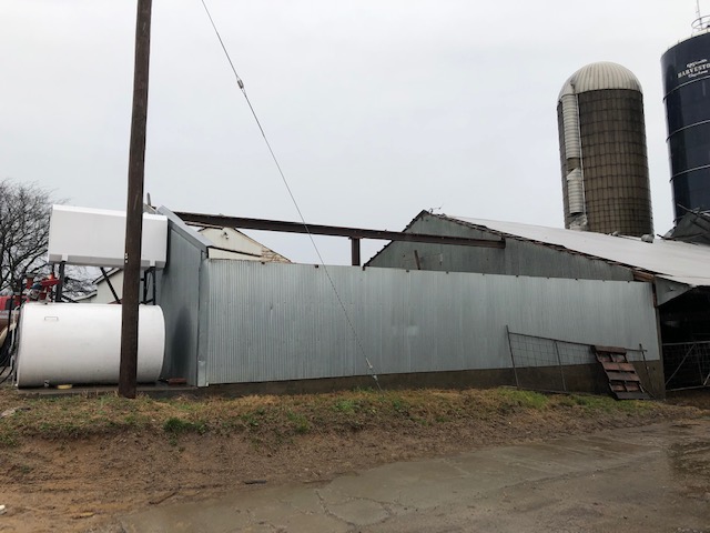 Photo of farm damage in Cape Girardeau County