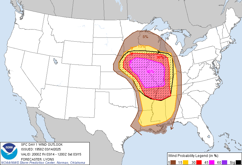 SPC Day 1 Hail Outlook