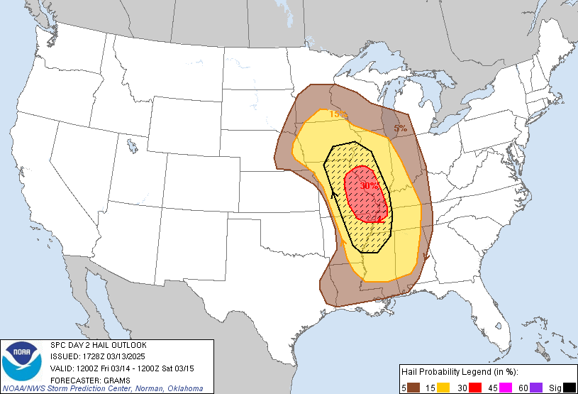 SPC Day 2 Probabilistic Outlook