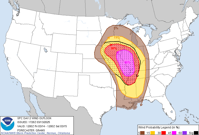 SPC Day 2 Probabilistic Outlook