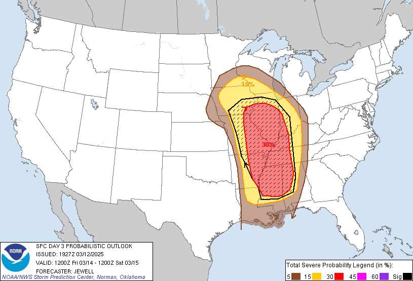 SPC Day 3 Probabilistic Outlook