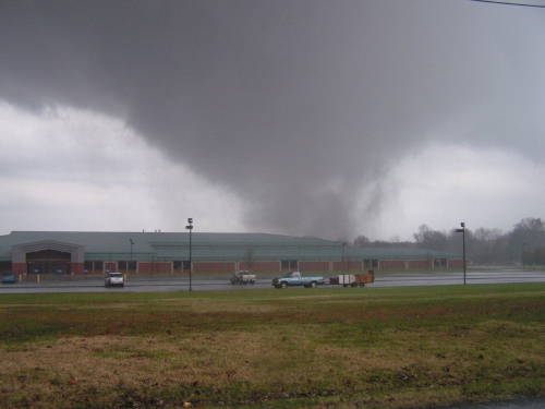 Photo of tornado taken near Madisonville, KY
