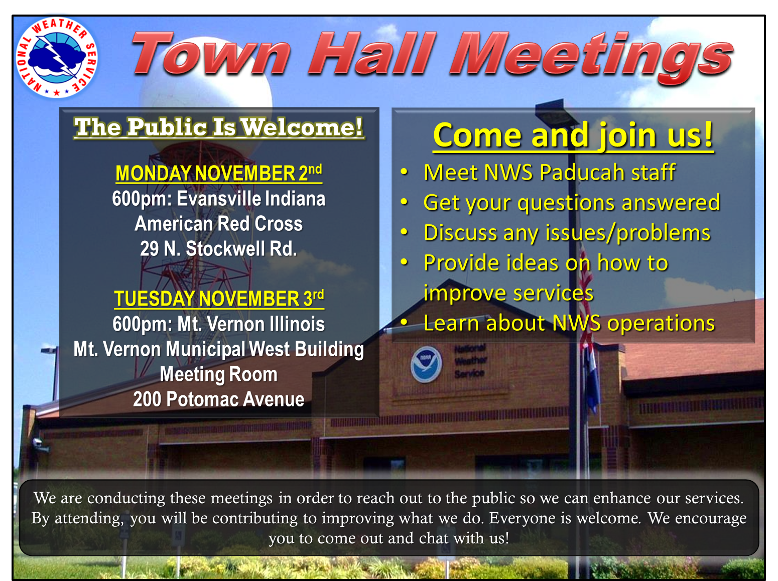 NWS Paducah hosts Town Hall Meetings