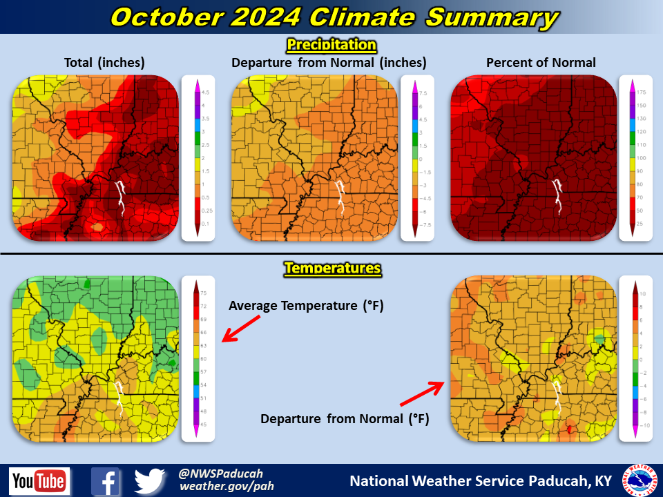 Map of monthly precipitation totals