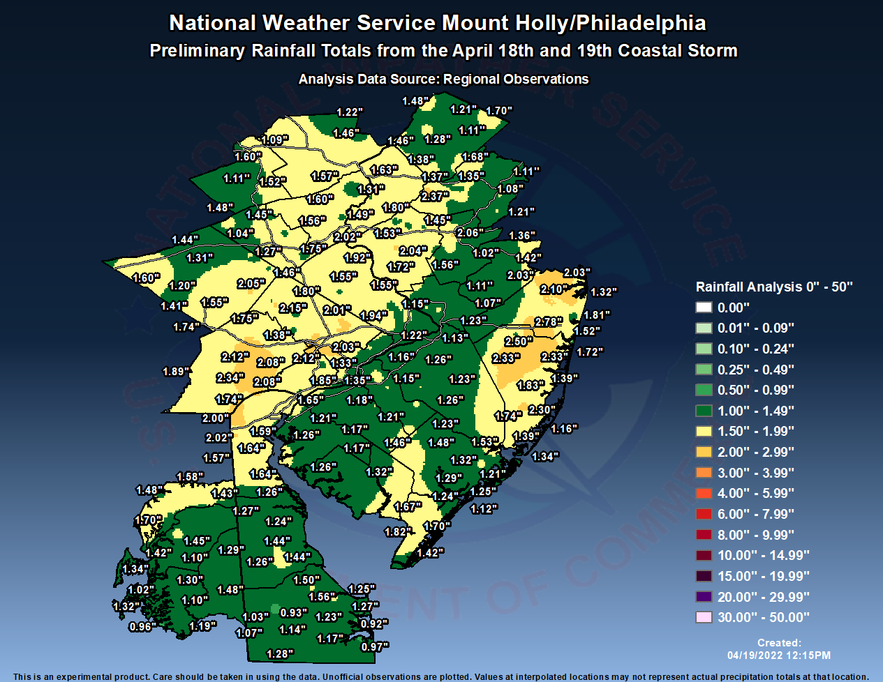 Weather Story from NWS Philadelphia/Mt Holly