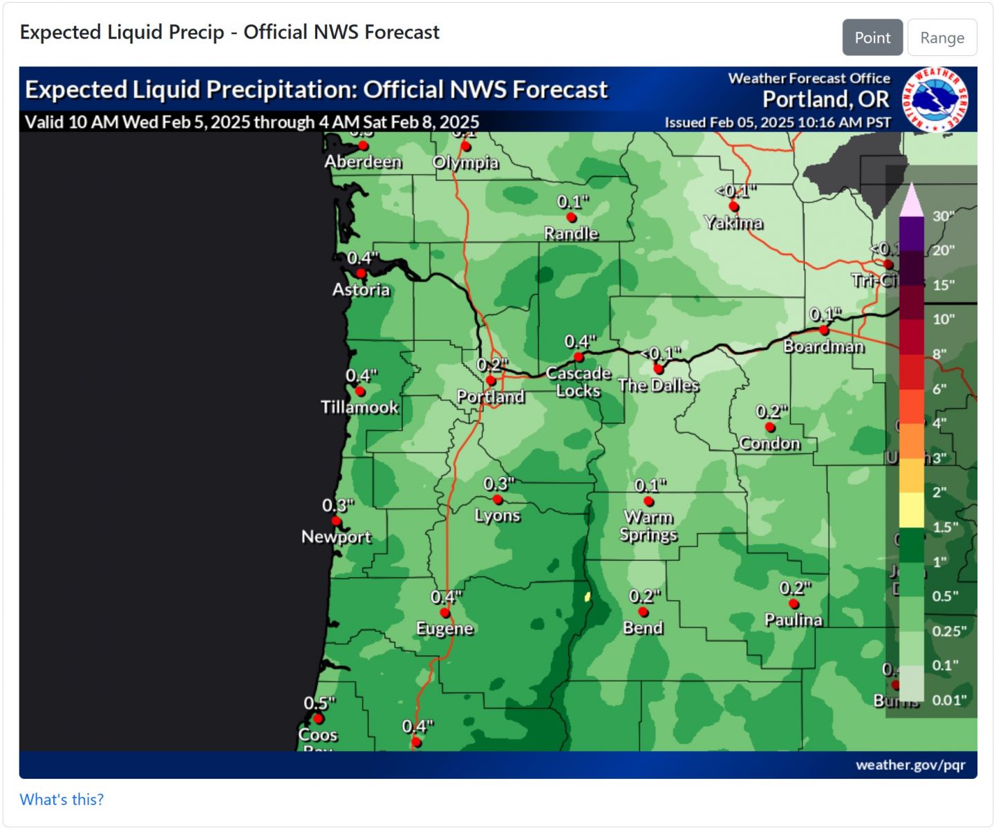 Experimental QPF Probability