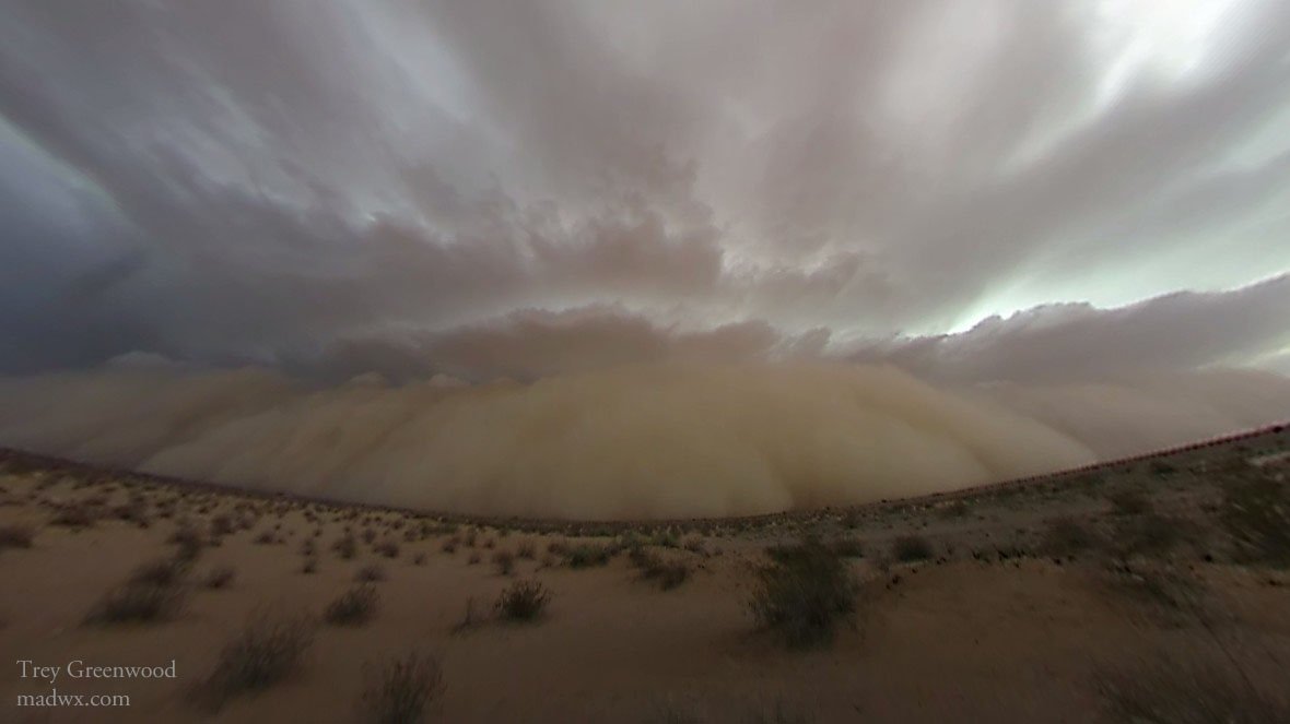 Picture of dust storm, with permission from Trey Greenwood