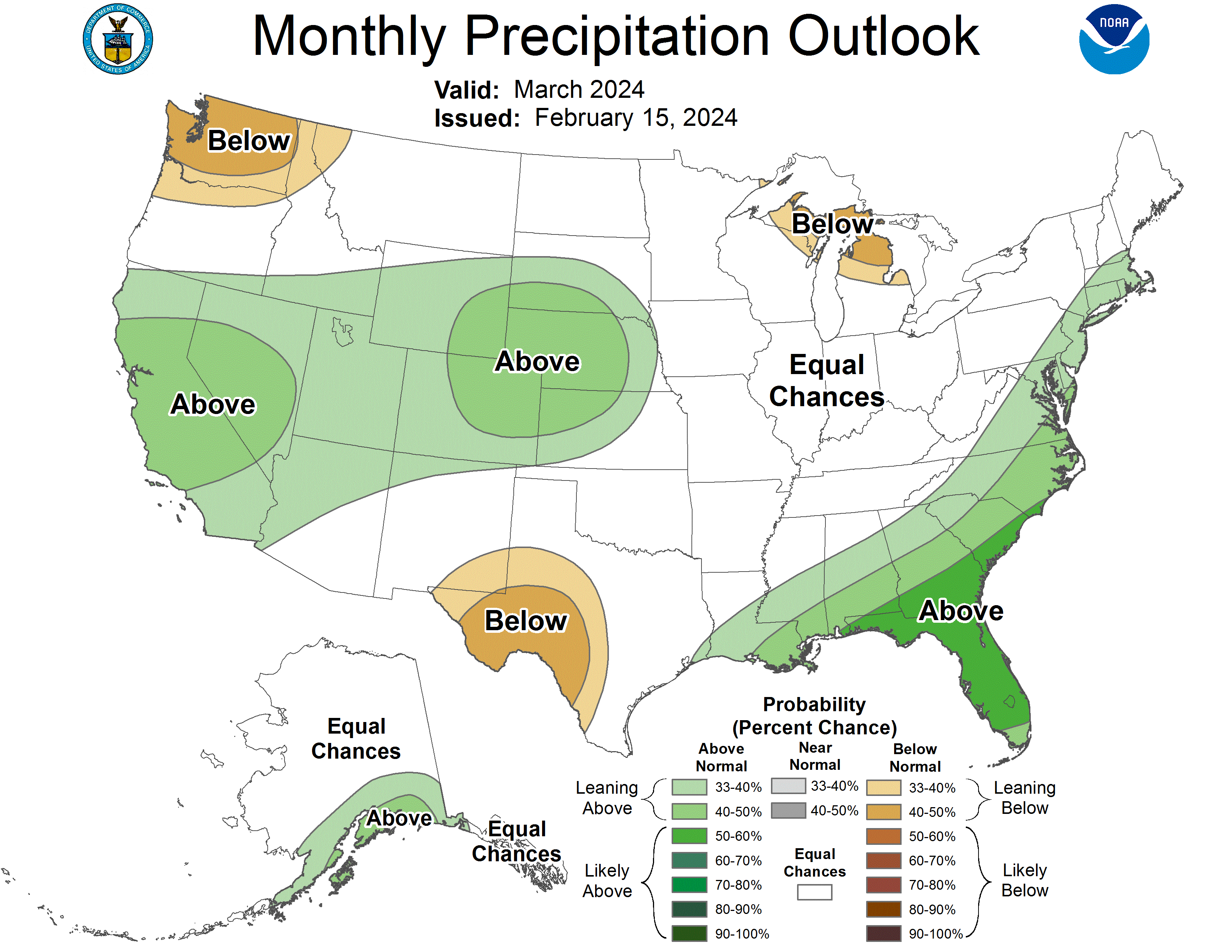 March Temperature and Precipitation Outlook