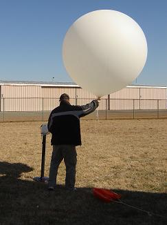 What kind of radios do weather balloons carry