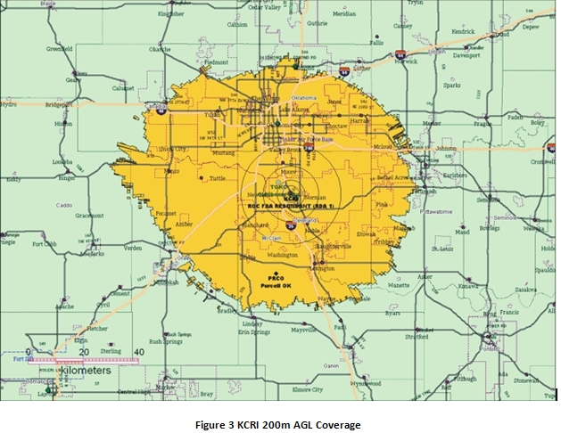 ROC test-bed 200m AGL coverage