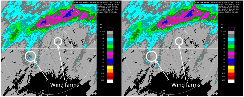 WTC-contaminated storm total precipitation data