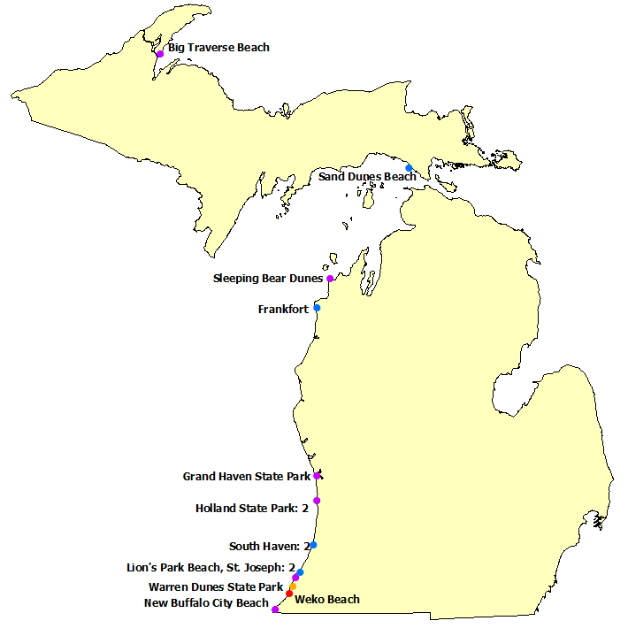 NWS Surf Zone Fatalities in Michigan 2020