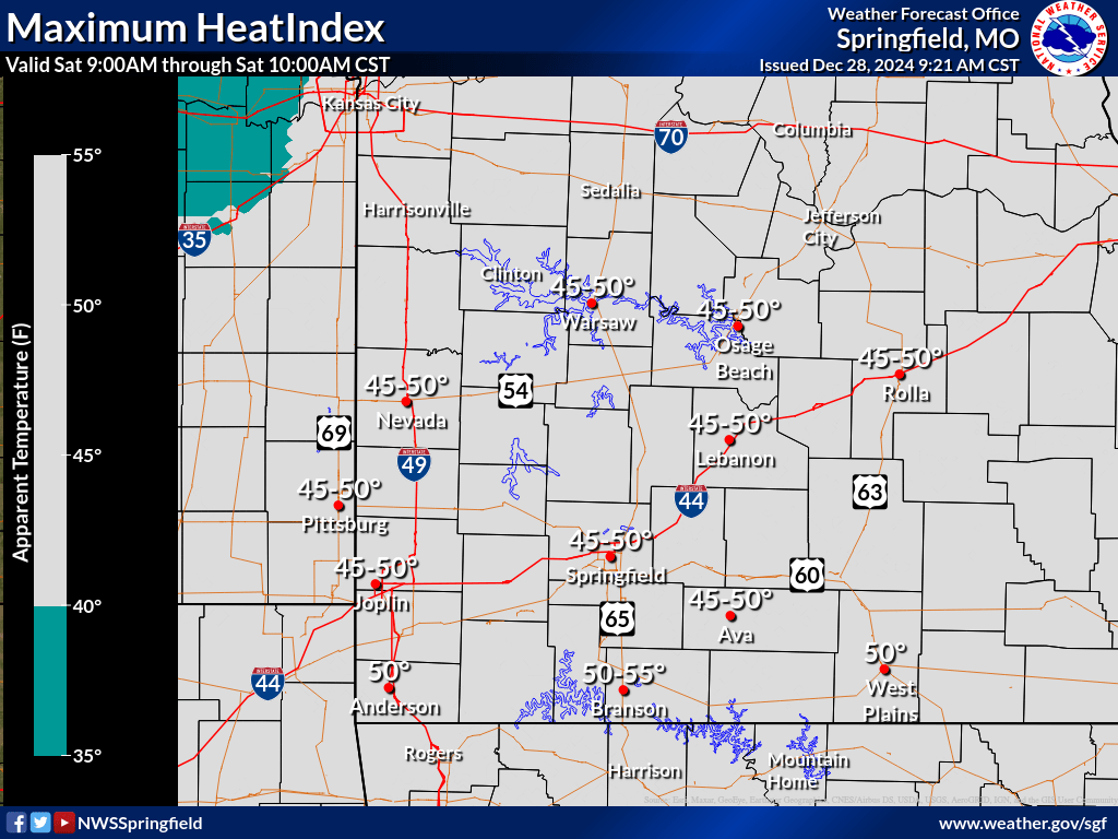 10 am heat index