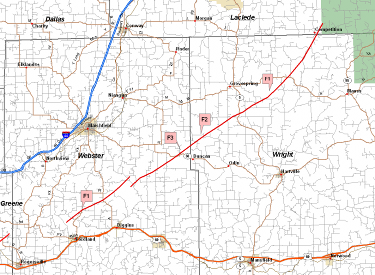 tornado track map