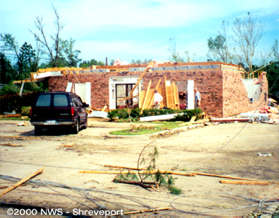 F2 damage to the Bank of Ringgold in Castor, LA