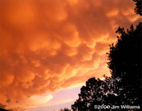 Mammatus clouds from Storm 6