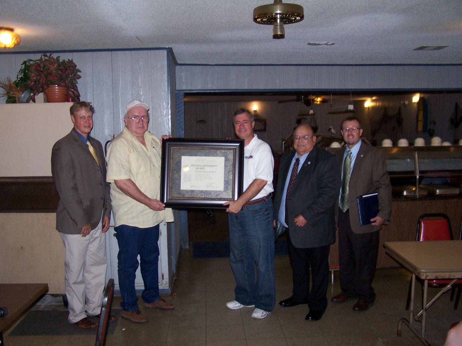 Wilmer Ray Bailey of Jena, LA, received the Thomas Jefferson Award in 2011